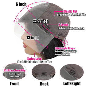 Perruque QZOQZO en cheveux brésiliens naturels