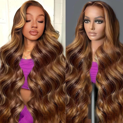 Perruque QZOQZO Lace Front 28 pouces vue de face