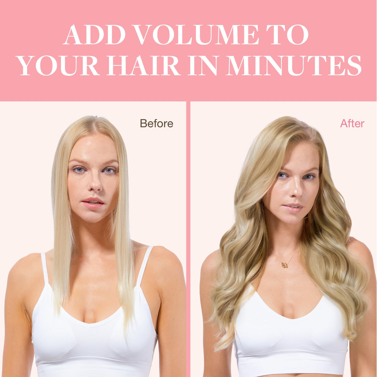 Personne appliquant les extensions capillaires GOO GOO avant un événement