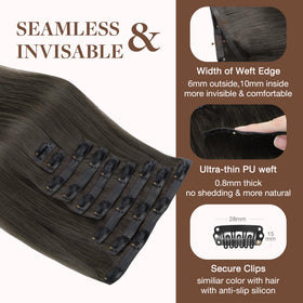 Personne portant des extensions GOO GOO pour un look naturel