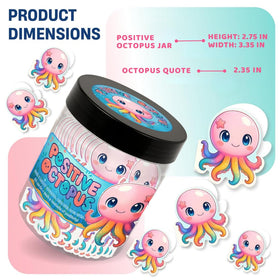 Personne tirant une carte d'affirmation du Pot Octopus Positif