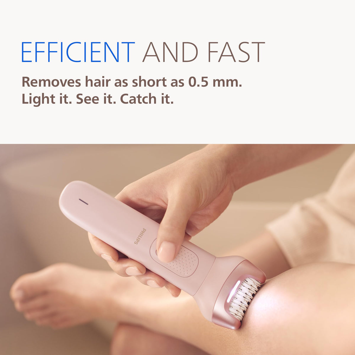 PHILIPS Épilateur Série 9000 en utilisation sous la douche