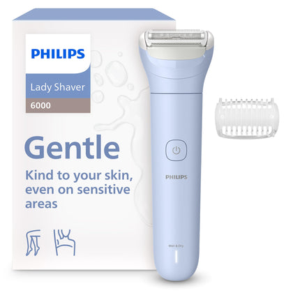 PHILIPS Lady Shaver Série 6000 vue de face avec poignée antidérapante