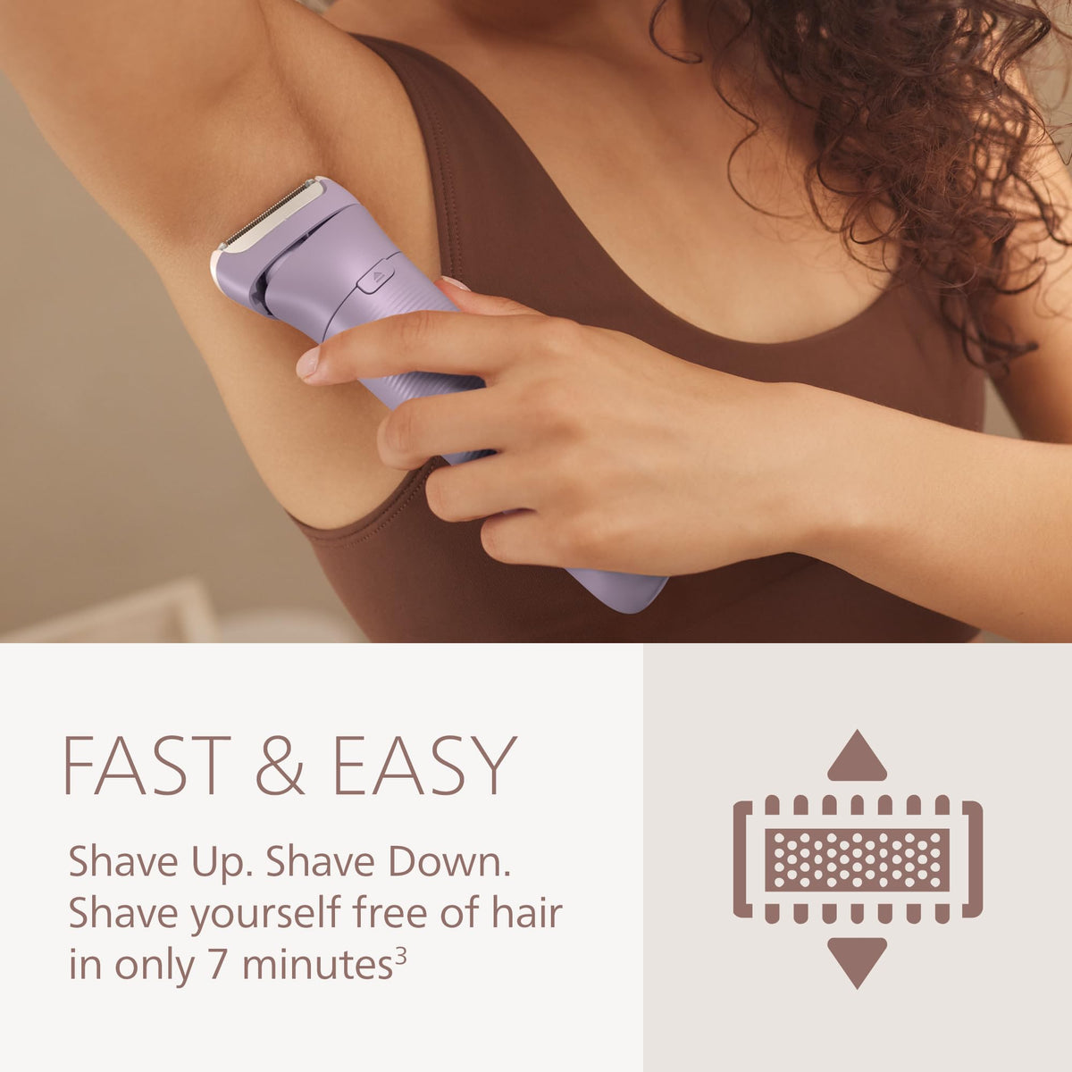 Philips Lady Shaver Series 8000 avec lumière LED allumée
