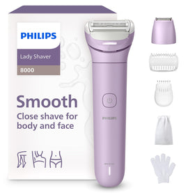 Philips Lady Shaver Series 8000 vue avant avec tête de rasage