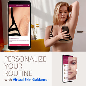 PHILIPS Lumea IPL 8000 avec application mobile affichée