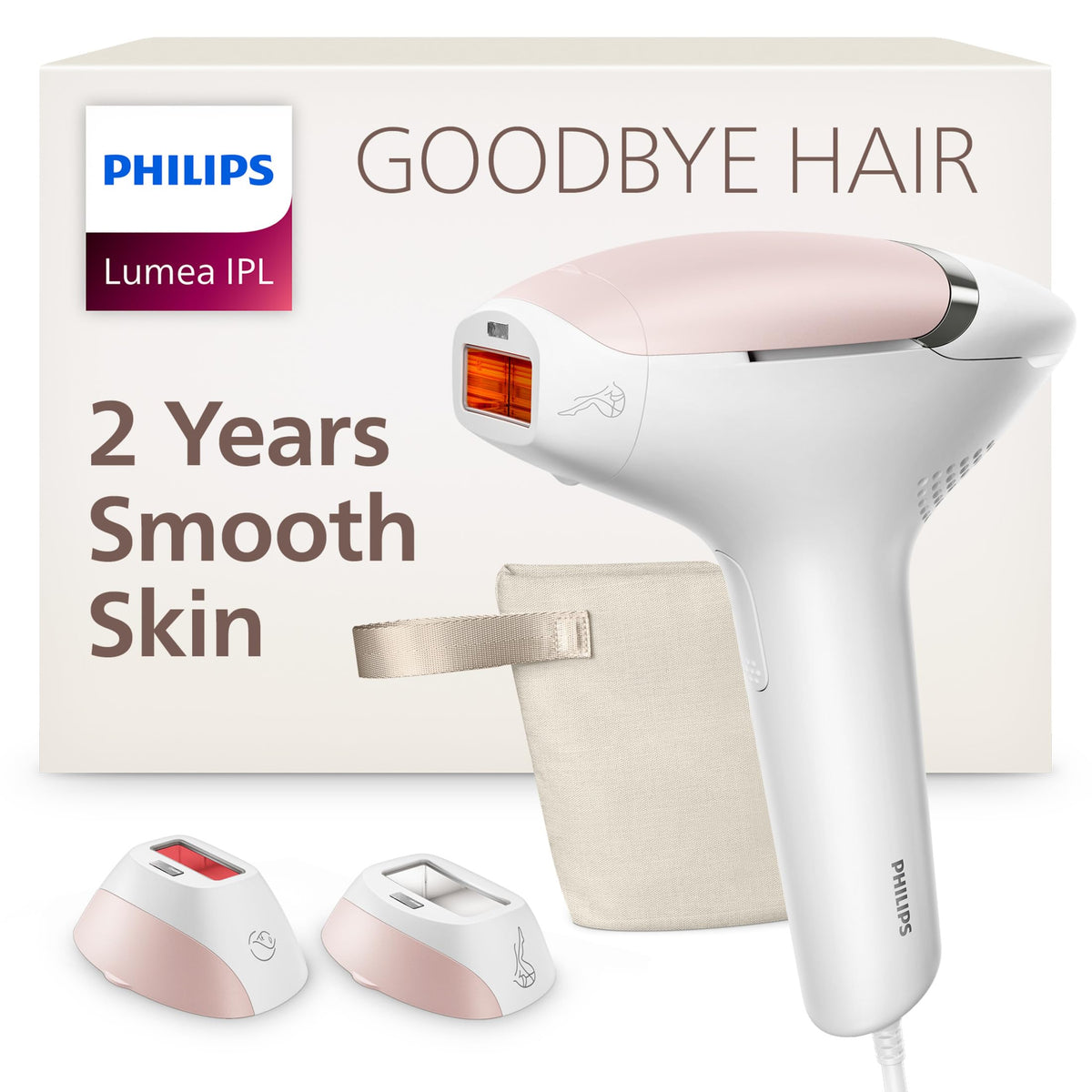 PHILIPS Lumea IPL 8000 vue avant avec embout pour le corps
