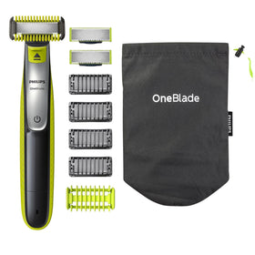 PHILIPS OneBlade vue de face avec peigne de 5mm