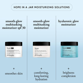 philosophy crème hydratante Smooth-Glow avec des ingrédients naturels