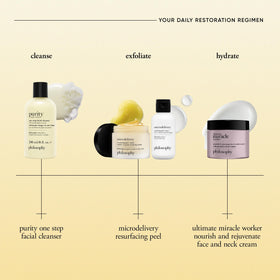 philosophy Purity Made Simple nettoyant visage 715g avec ingrédients clés