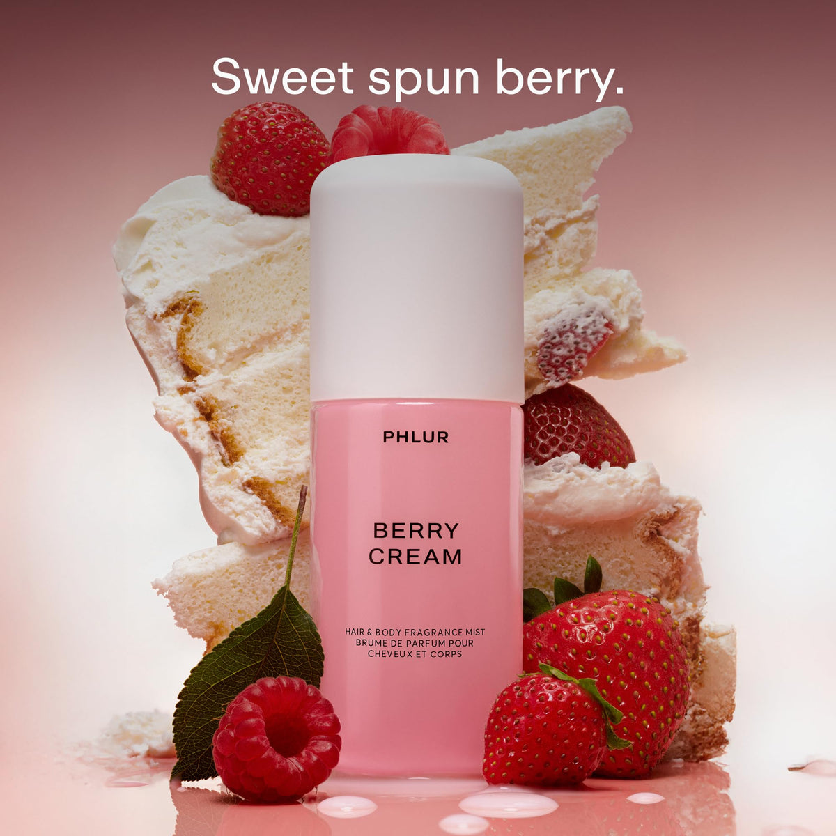 PHLUR Brume Berry Cream flacon et vaporisateur