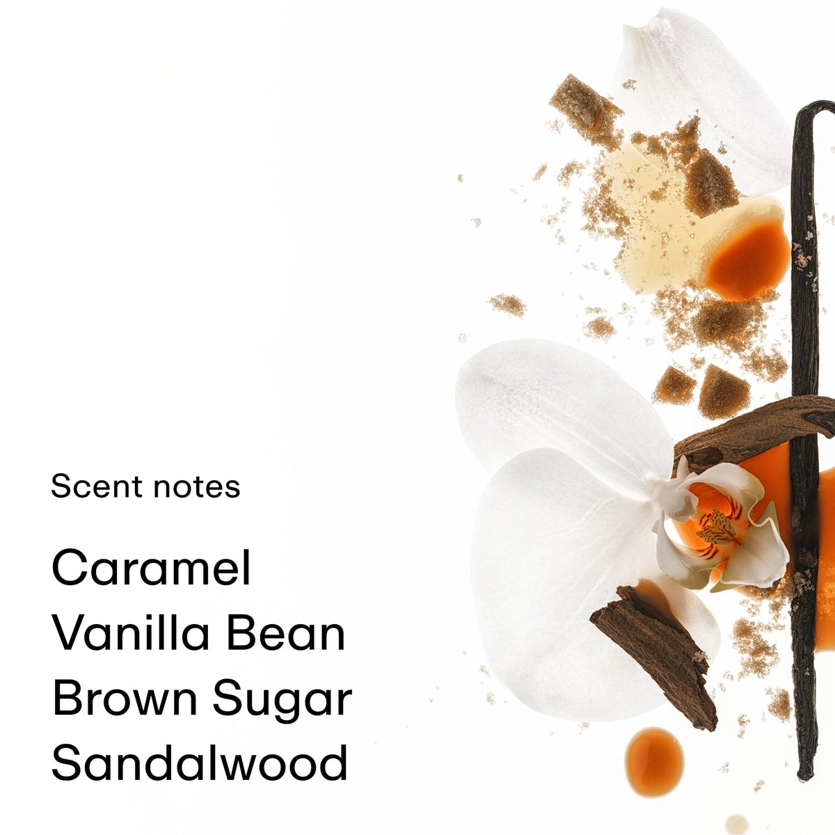 PHLUR Brume Corporelle Caramel 141g en situation sur une coiffeuse