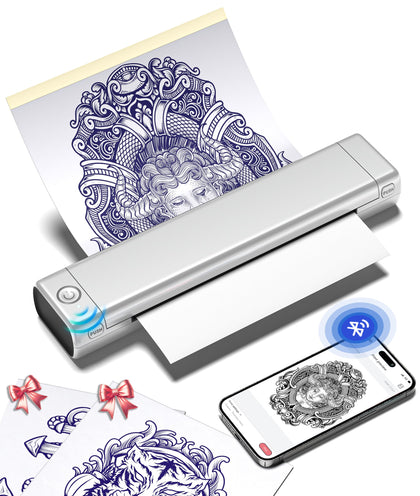 Phomemo M08F imprimante à pochoir pour tatouage vue de face