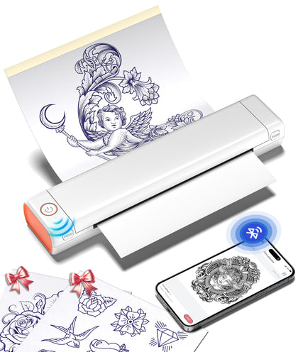 Phomemo M08F imprimante à pochoirs pour tatouage vue avant