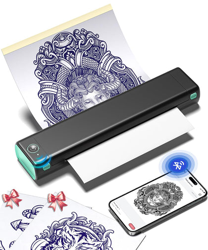 Phomemo M08F Imprimante de Pochoir pour Tatouage vue de face