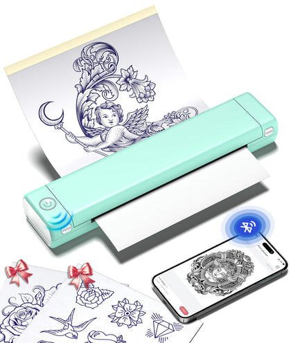 Phomemo M08F imprimante de pochoirs pour tatouage vue de face