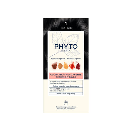 PHYTO Phytocolor 1 Noir coloration permanente avant utilisation