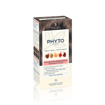 PHYTO Phytocolor Teinture Cheveux Permanente 5 Châtain Clair avant application