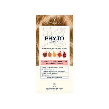 PHYTO Phytocolor Teinture Permanente 9 Blond Très Clair avant application