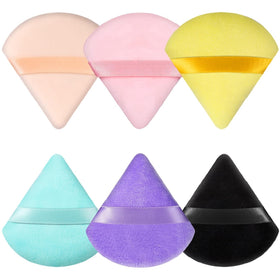 Pimoys Poudre Puff Triangle pack de 6 éponges de maquillage