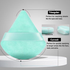 Pimoys Poudres Puff en fibre douce, gros plan sur le matériau