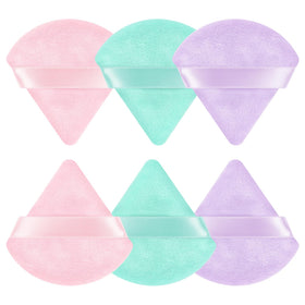 Pimoys Poudres Puff triangle et rond, 6 pièces, vue d'ensemble