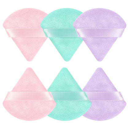 Pimoys Poudres Puff triangle et rond, 6 pièces, vue d'ensemble