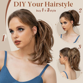 Pince à cheveux CJL HAIR sur une table avec d'autres accessoires de coiffure