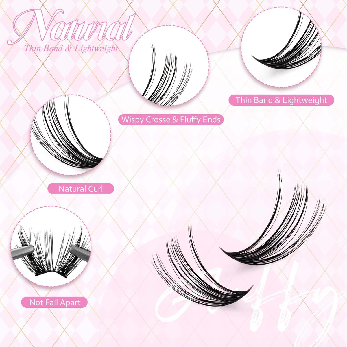 Pince à cils FADLASH avec design ergonomique