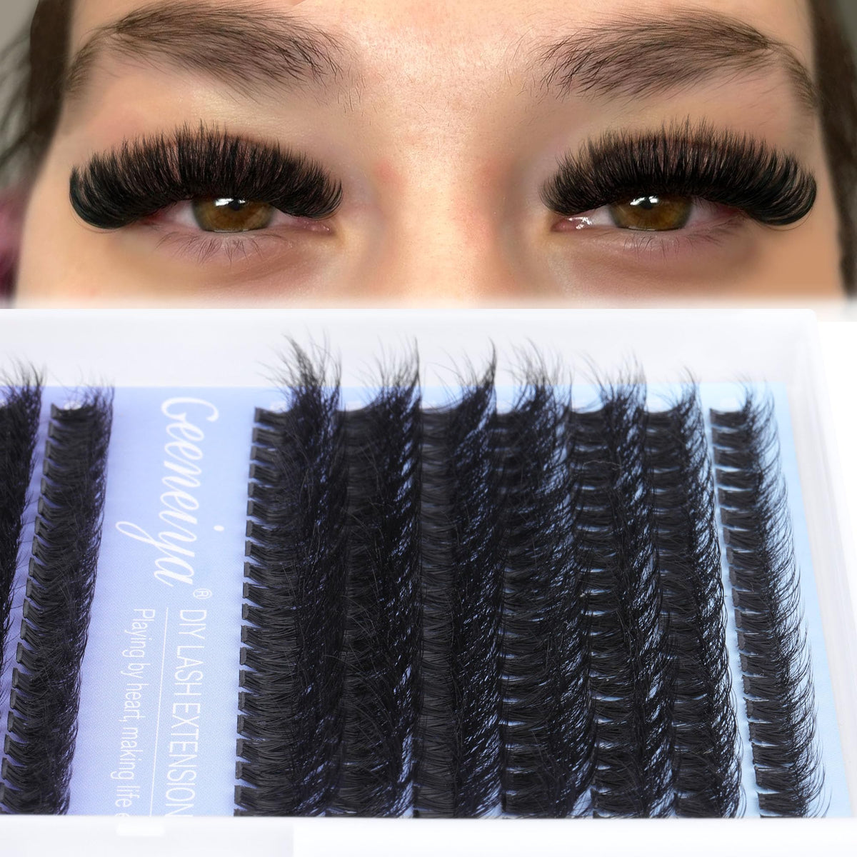Pince à cils Geeneiya pour application précise des cils