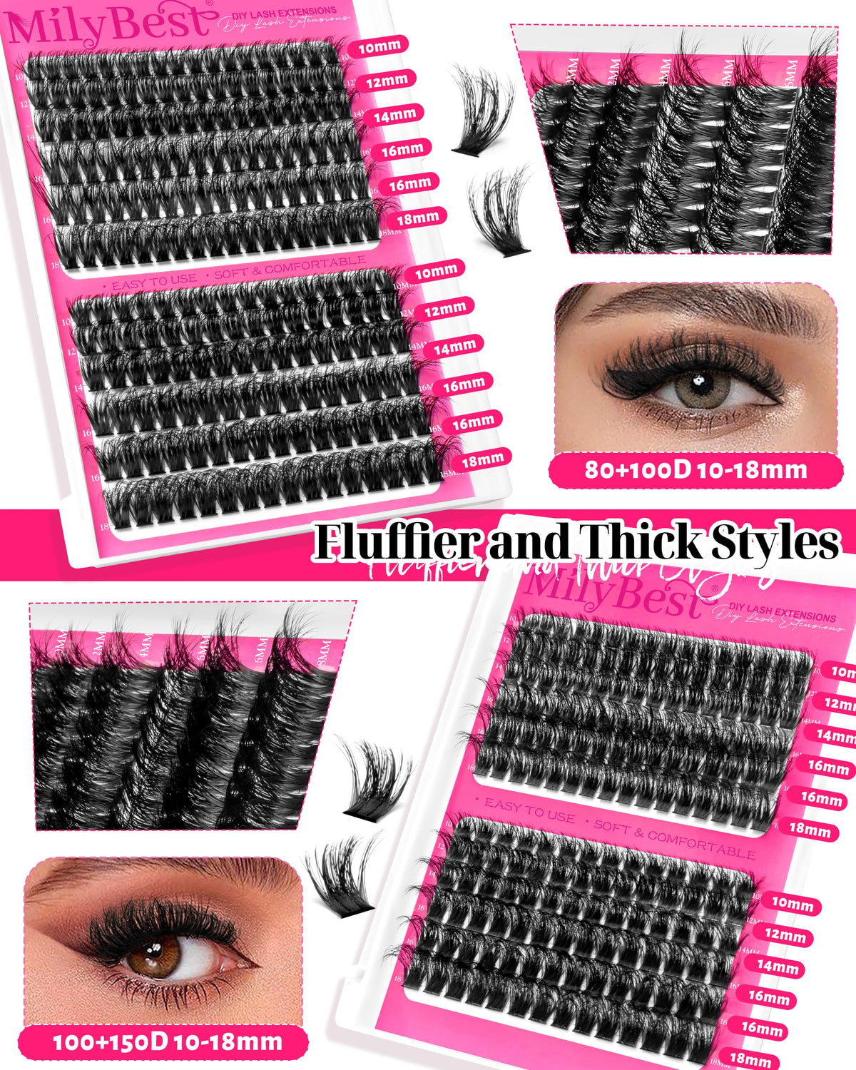 Pince à cils incluse dans le kit MilyBest