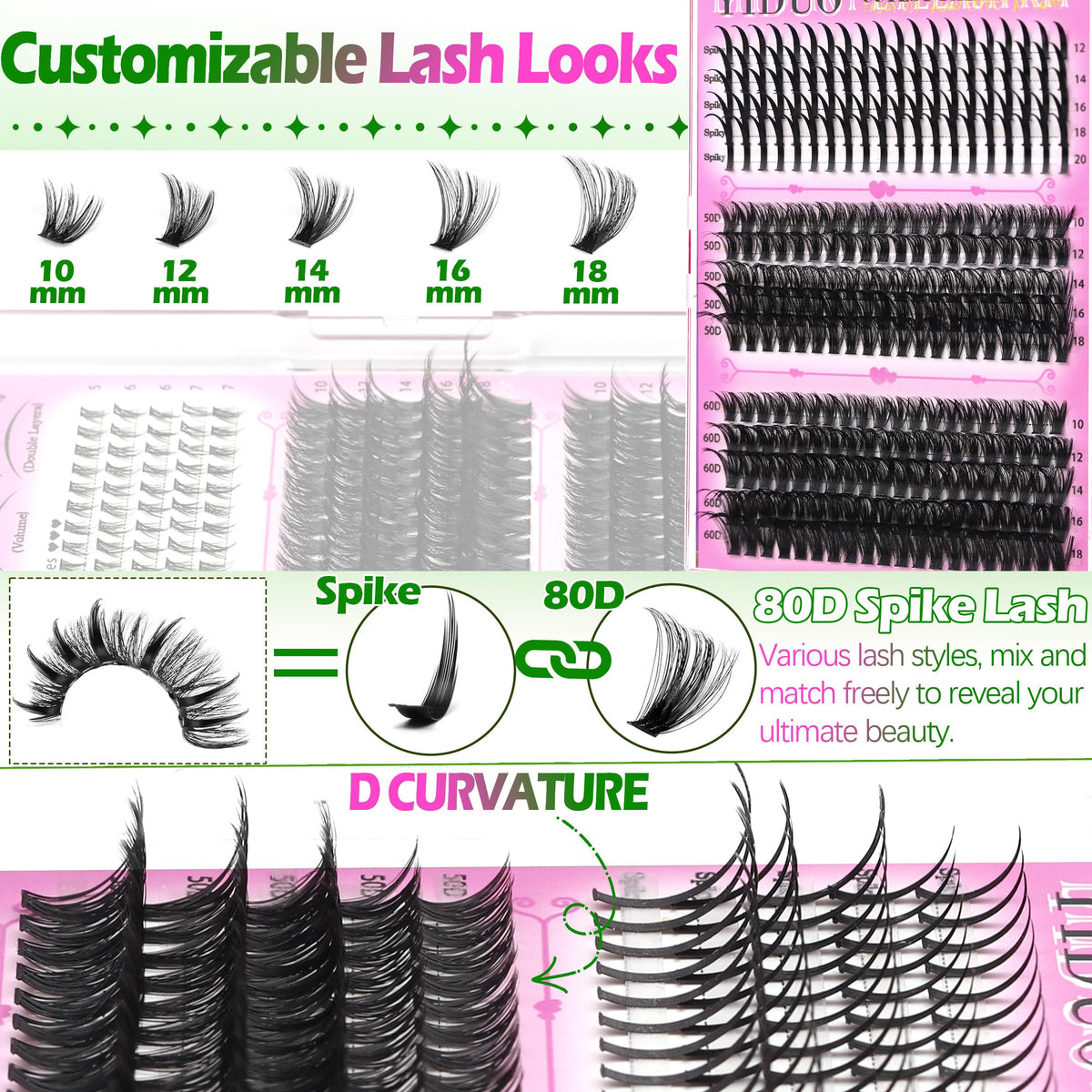 Pince à cils incluse dans le kit YIDUO