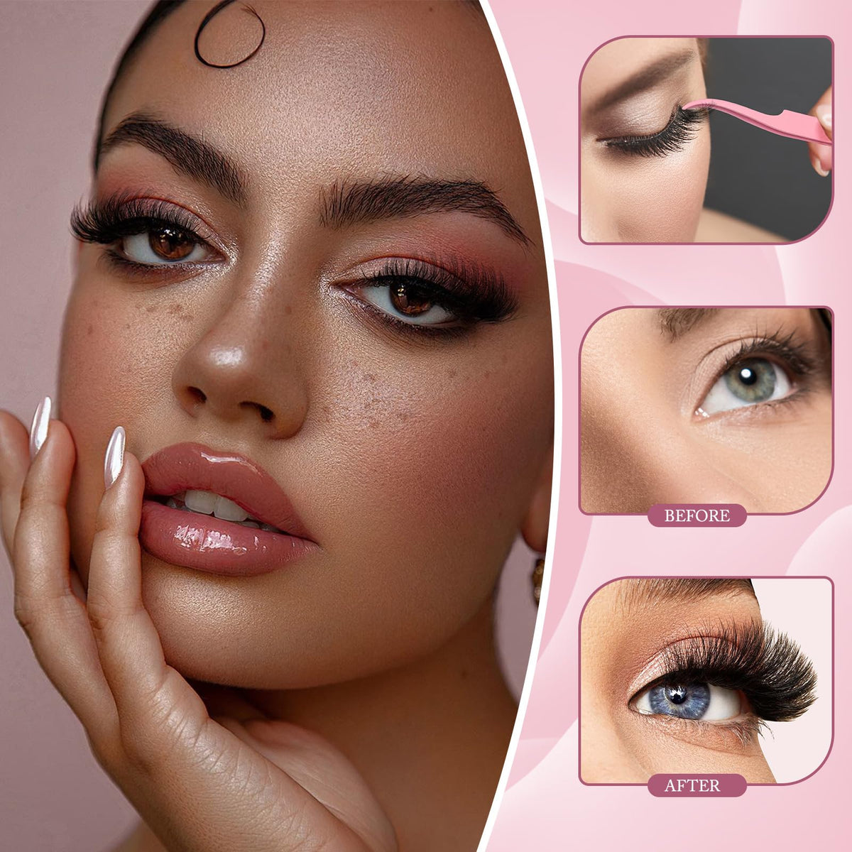 Pince à cils YIDUO pour application facile