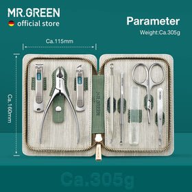 Pince à épiler et ciseaux à poils faciaux du kit MR.GREEN