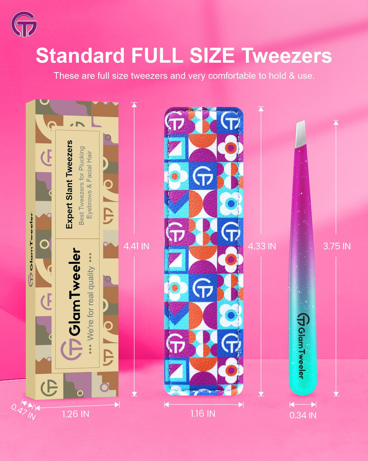 Pince à épiler GlamTweeler avec accessoires de beauté