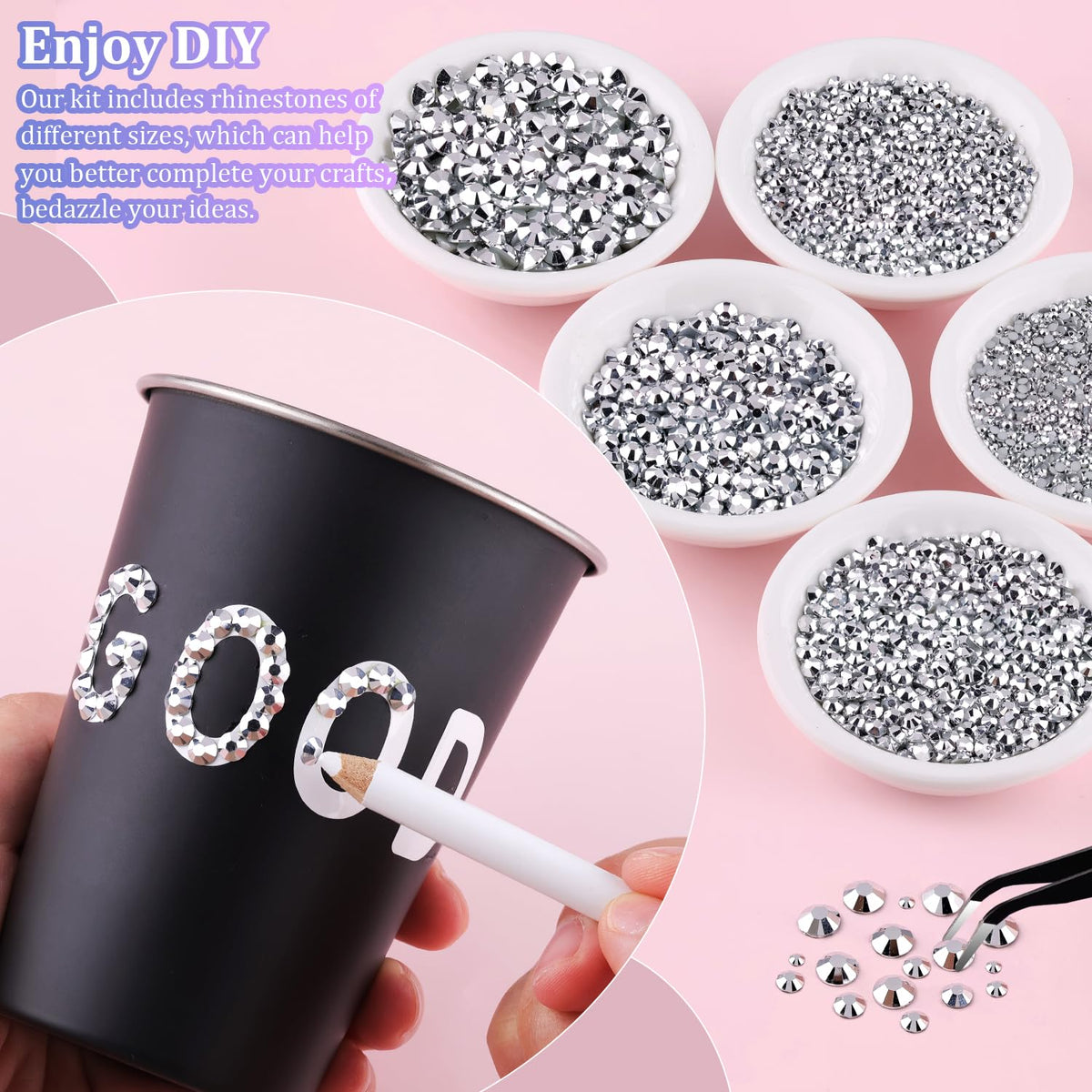 Pince et stylo de prise inclus avec les rhinestones TINKRSTUFF