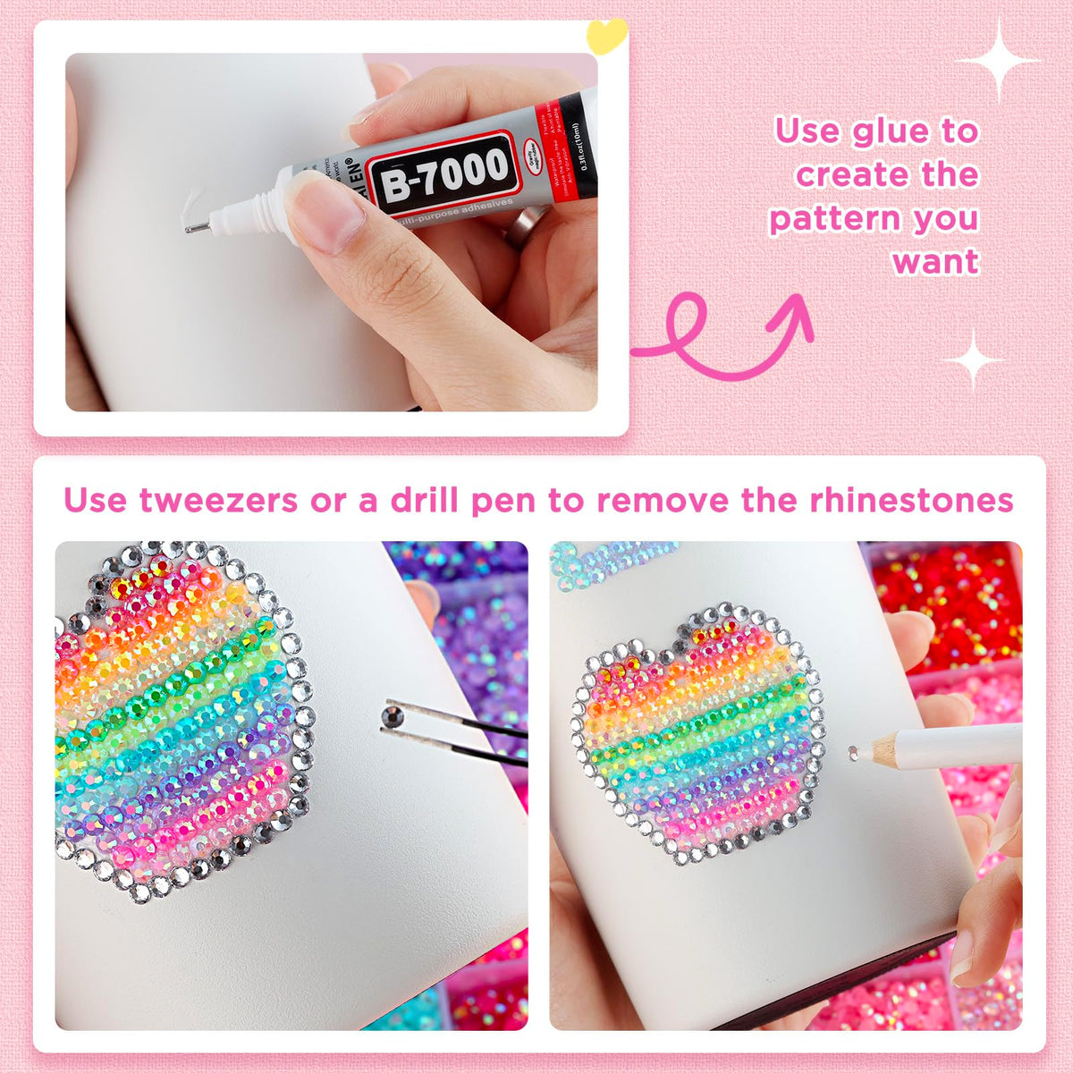 Pince et stylo de prise pour strass Zefy