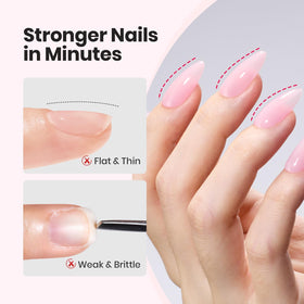 Pinceau à ongles inclus avec le kit de gel constructeur beetles