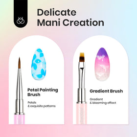 Pinceau à pétales et pinceau dégradé beetles pour nail art