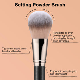 Pinceau à poudrer TEOYALL avec un fond de maquillage