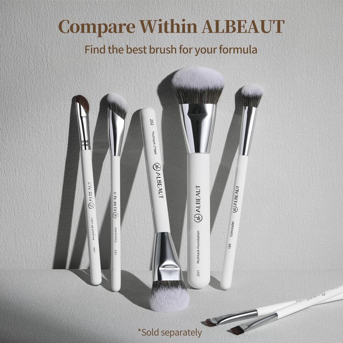 Pinceau correcteur ALBEAUT avec poils angulés