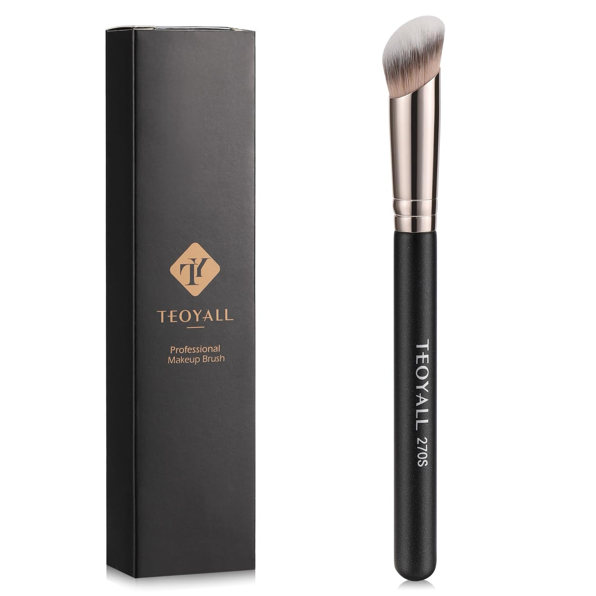 Pinceau correcteur contour 270S de TEOYALL vue de face avec poils synthétiques