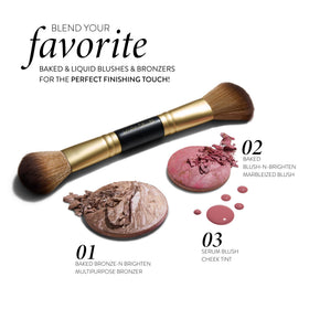 Pinceau de maquillage LAURA GELLER avec poils duveteux