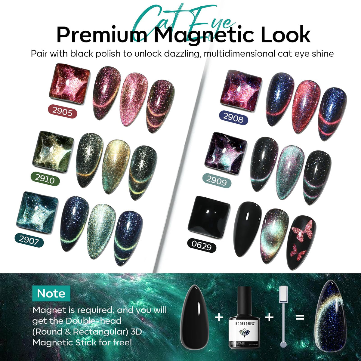 Pinceau de vernis gel modelones pour application facile