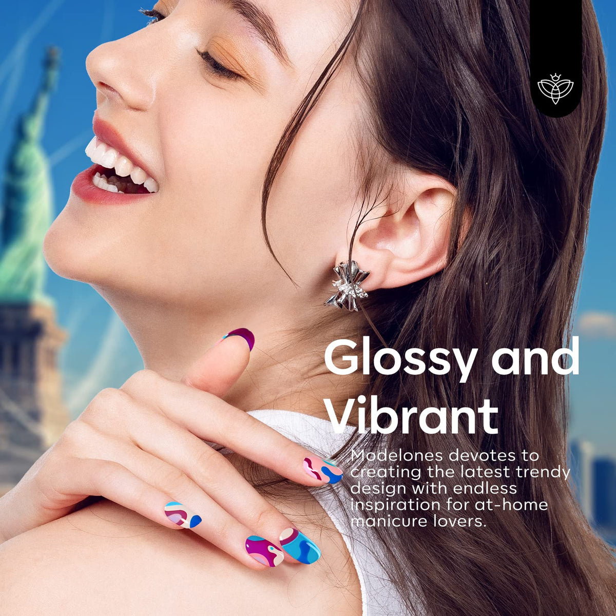 Pinceau de vernis gel modelones pour une application précise