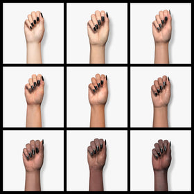 Pinceau du vernis à ongles gel noir modelones pour une application précise
