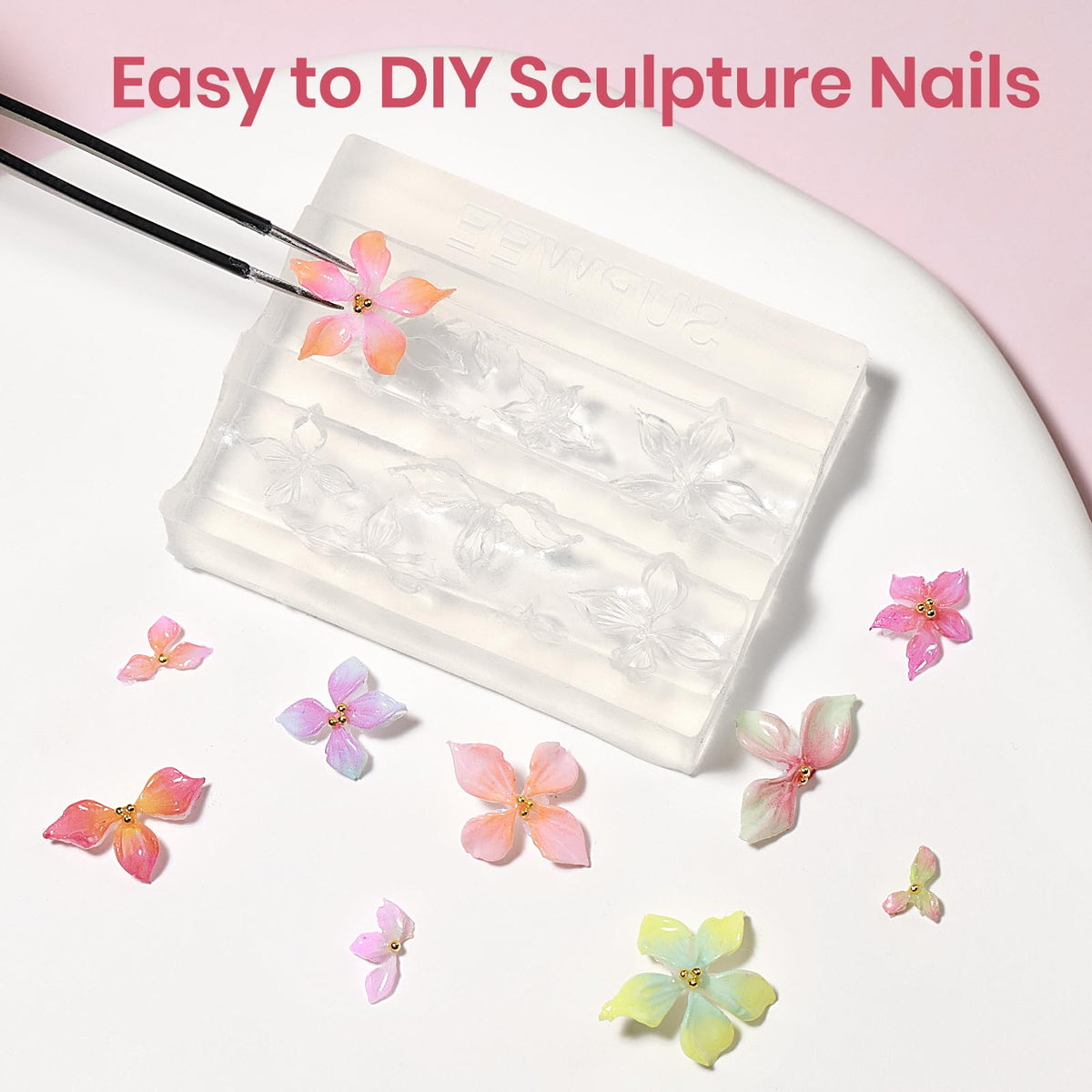 Pinceau en silicone pour nail art SUPWEE