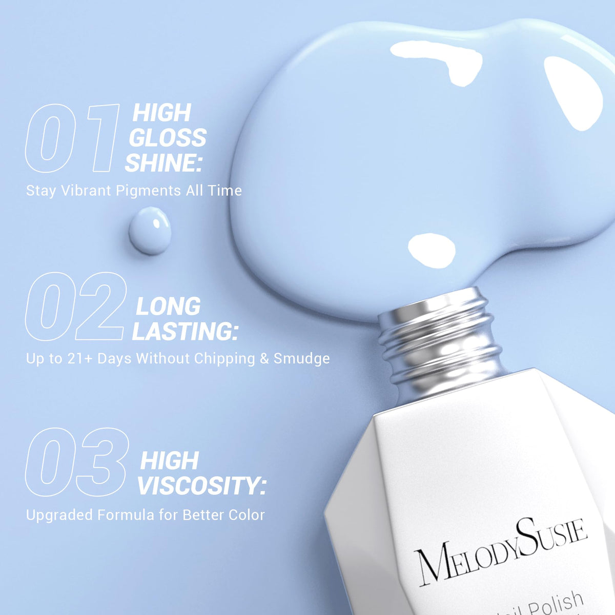 Pinceau ergonomique du vernis gel MelodySusie