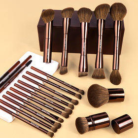 Pinceau kabuki double MAANGE avec poils synthétiques doux