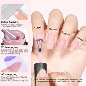 Pinceau large du vernis gel TOMICCA pour application
